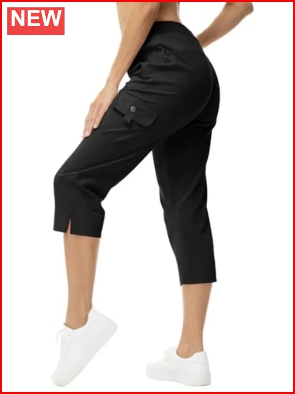 Cargo Capri Pants with Pockets Lightweight Quick Dry Hiking Joggers